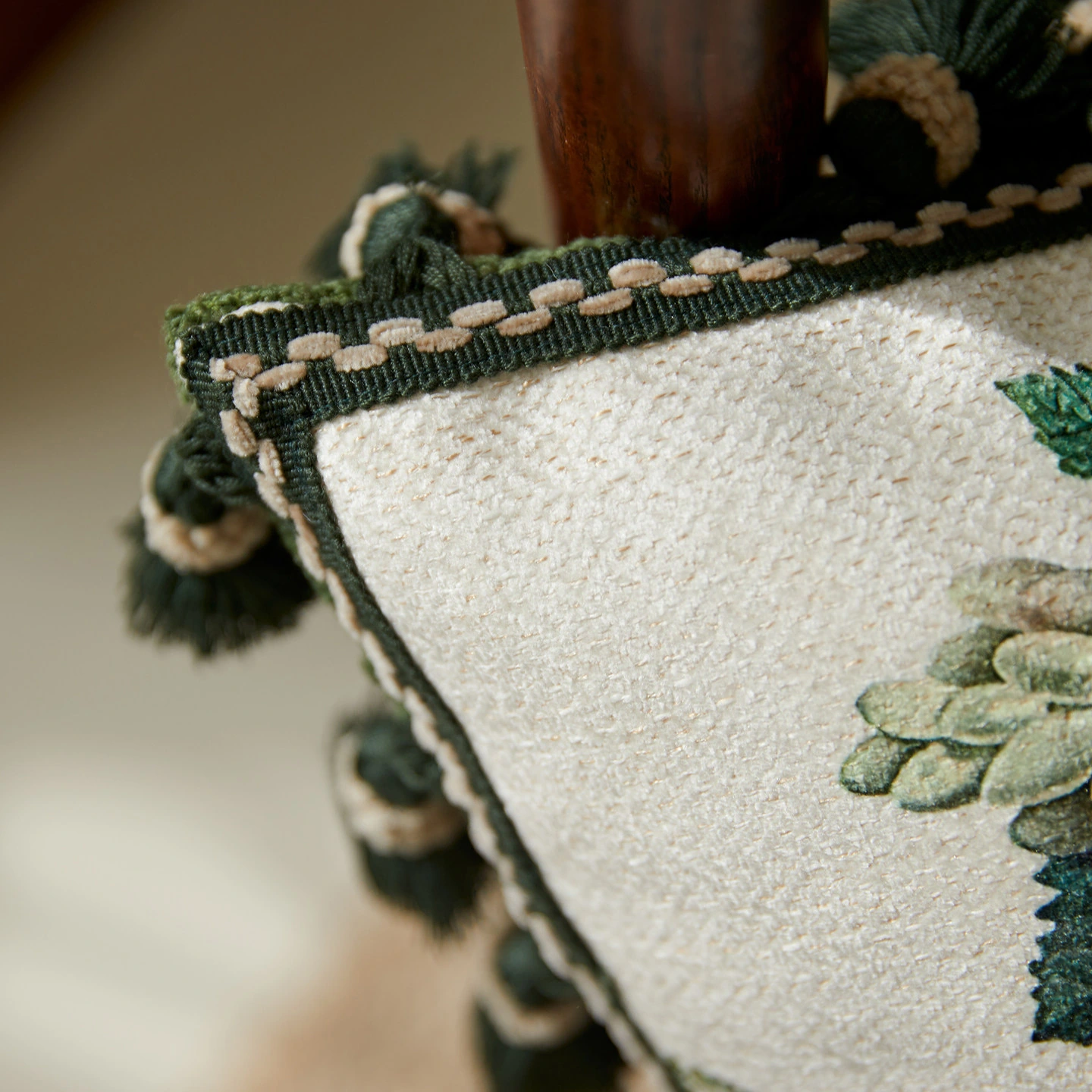 Slate Blue Rose Cushion Cover - Image 3