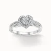0.5ct  Moissanite Enchanted Heart Ring