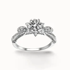 1ct Moissanite Bouquet Ring