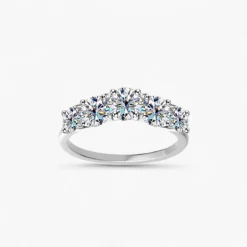 1ct Moissanite Five Stone Ring