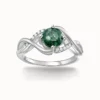 1ct Moss Agate Gemstone Ring