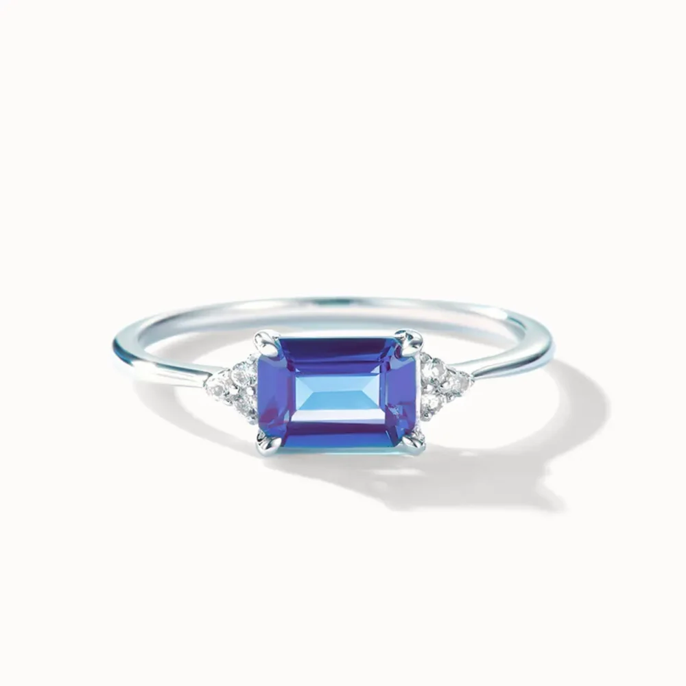 Alexandrite Emerald Cut Ring