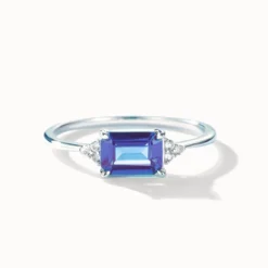 Alexandrite Emerald Cut Ring