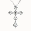 Cross Moissanite Necklace