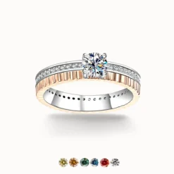 Tulip 1ct Moissanite Ring