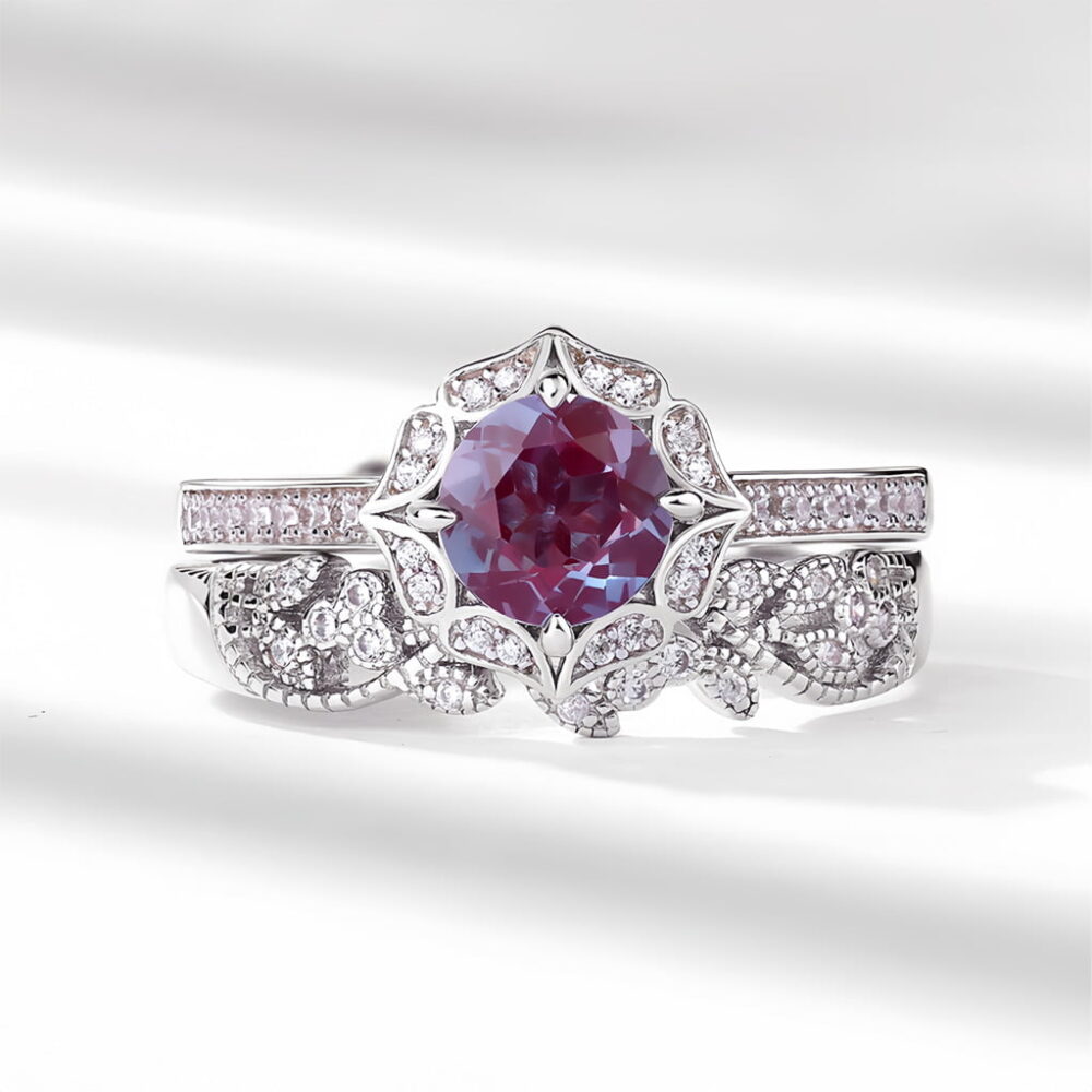 Alexandrite Stackbale Ring - Image 4