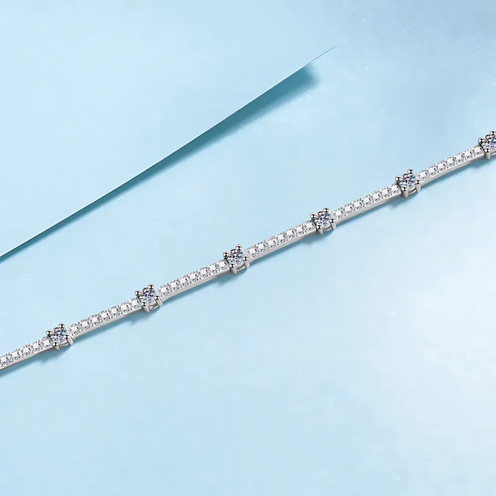 1.67ct Moissanite Station Bracelet - Image 3