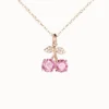 0.5ct Moissanite Cherry Necklace