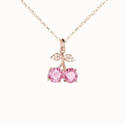 0.5ct Moissanite Cherry Necklace