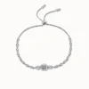 0.5ct Moissanite Oval Cut Holo Bracelet