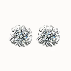 0.5ct Watercress Moissanite Earrings