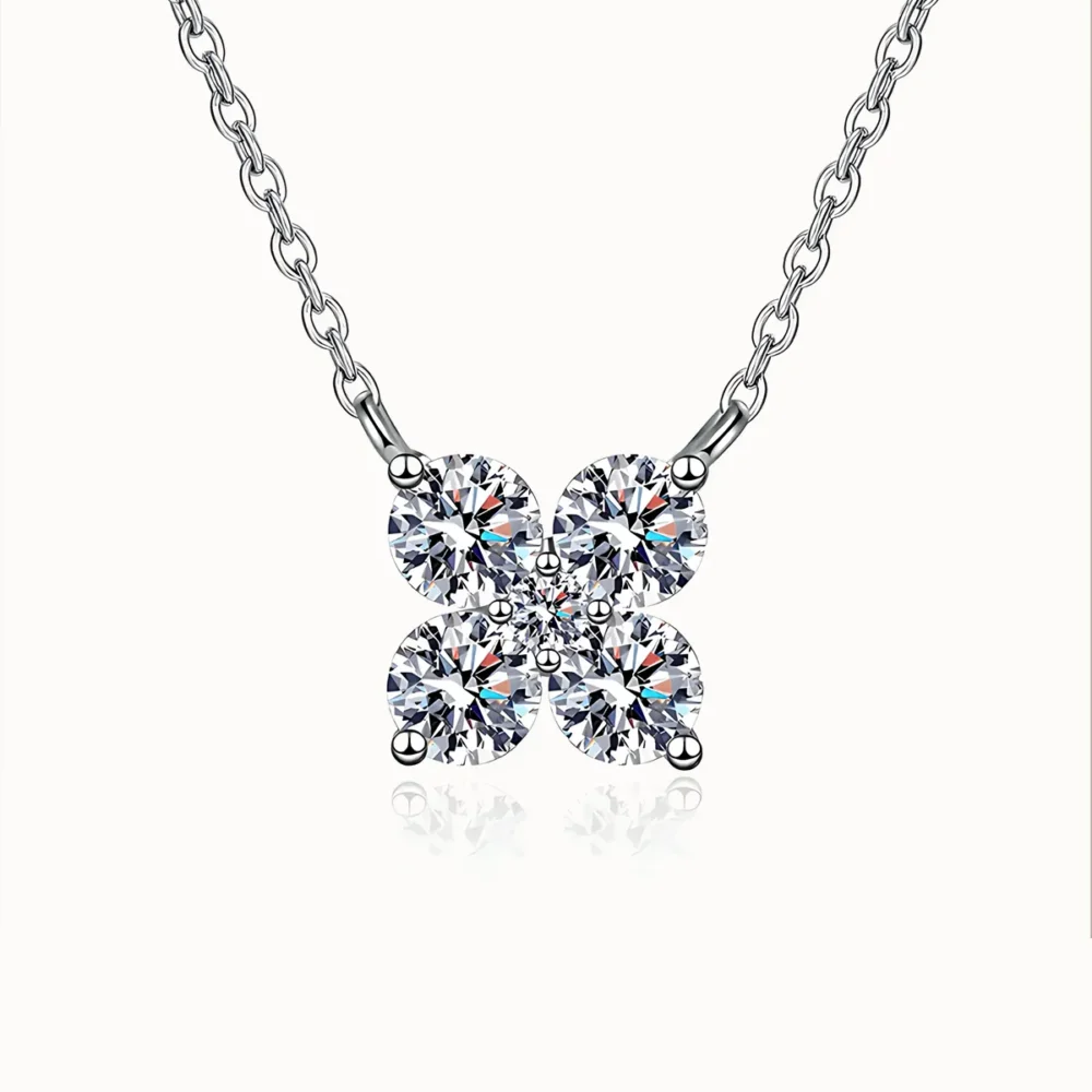 1.26ct Petal Moissanite Necklace