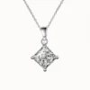 1ct/2ct Princess Cut Moissanite Necklace