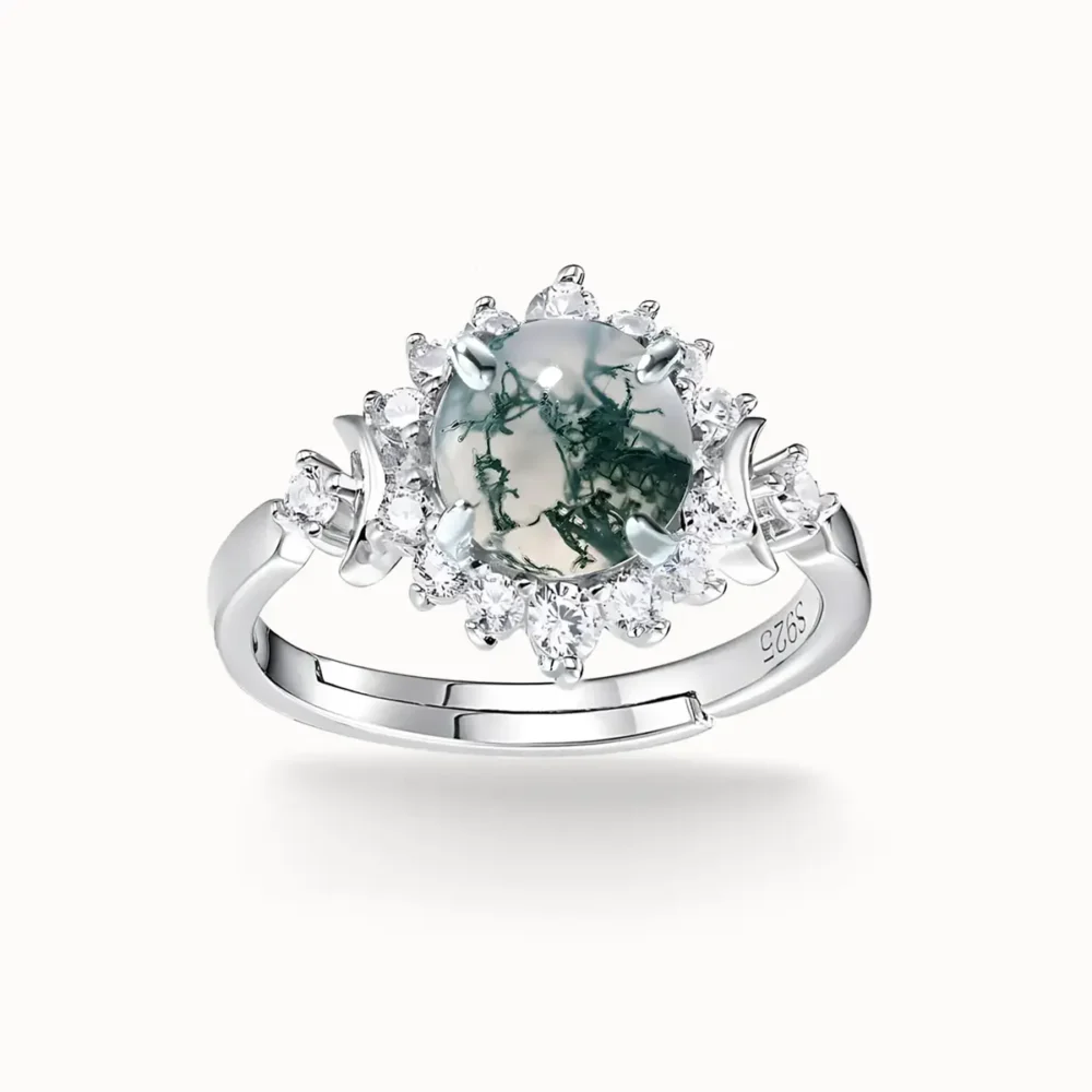 Vintage Moss Agate Ring
