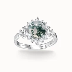 Vintage Moss Agate Ring