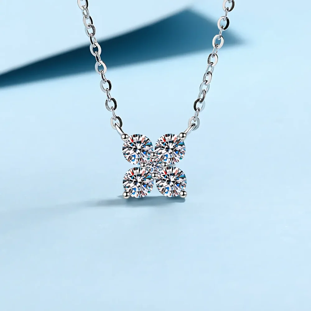 1.26ct Petal Moissanite Necklace - Image 5