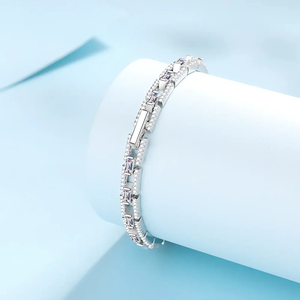 3ct Moissanite Streetwear Tennis Bracelet - Image 4