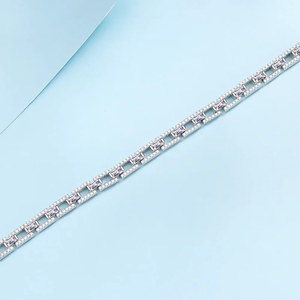 3ct Moissanite Streetwear Tennis Bracelet - Image 3