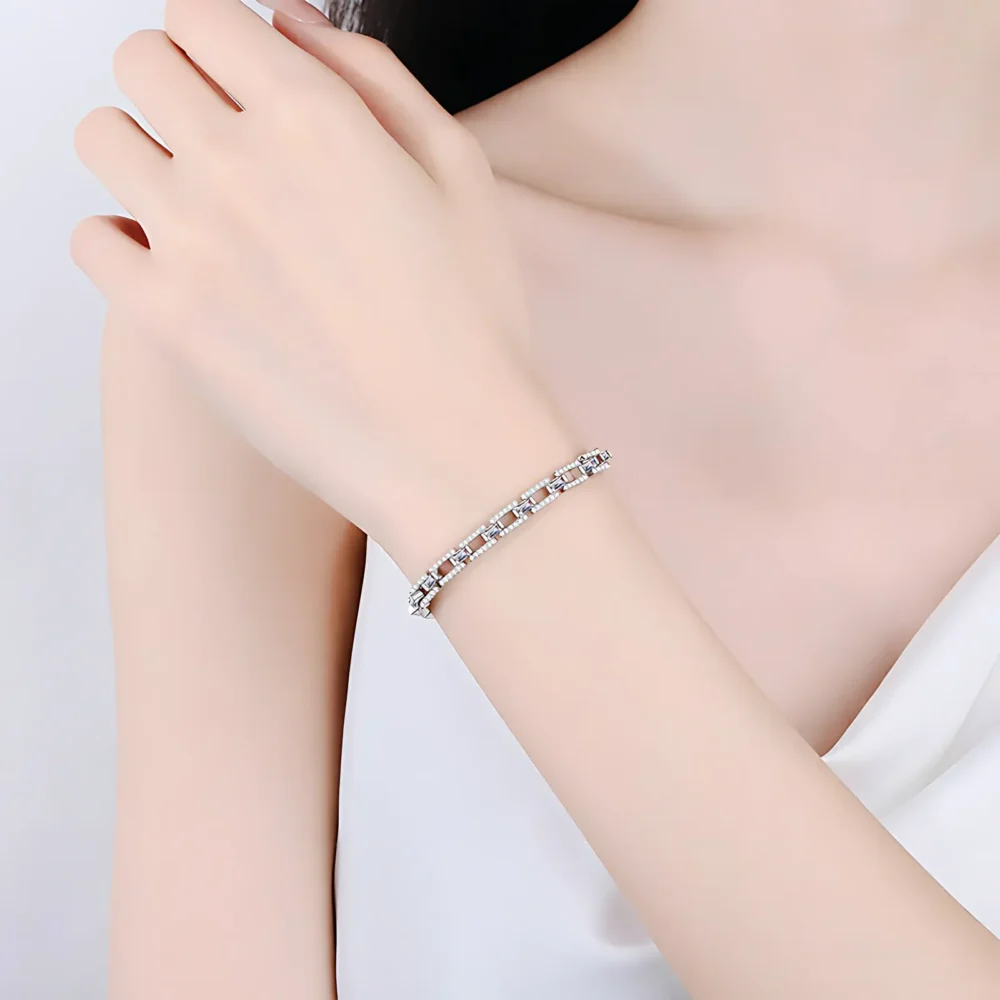 3ct Moissanite Streetwear Tennis Bracelet - Image 2