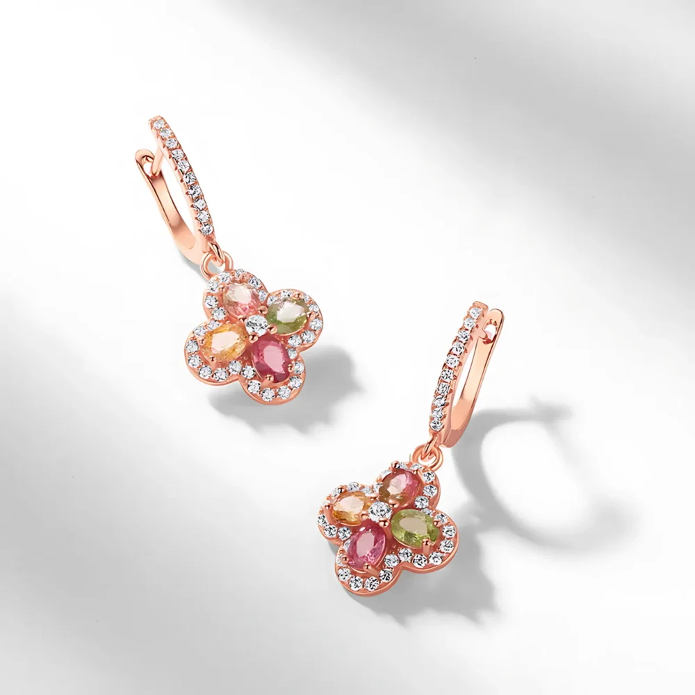 Tourmaline Drop Earrings - Image 2