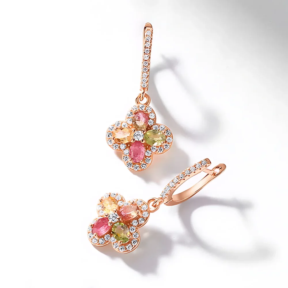 Tourmaline Drop Earrings - Image 3
