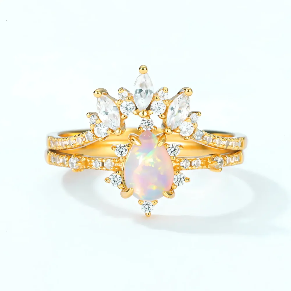 Fairytale Opal Stackable Ring - Image 2