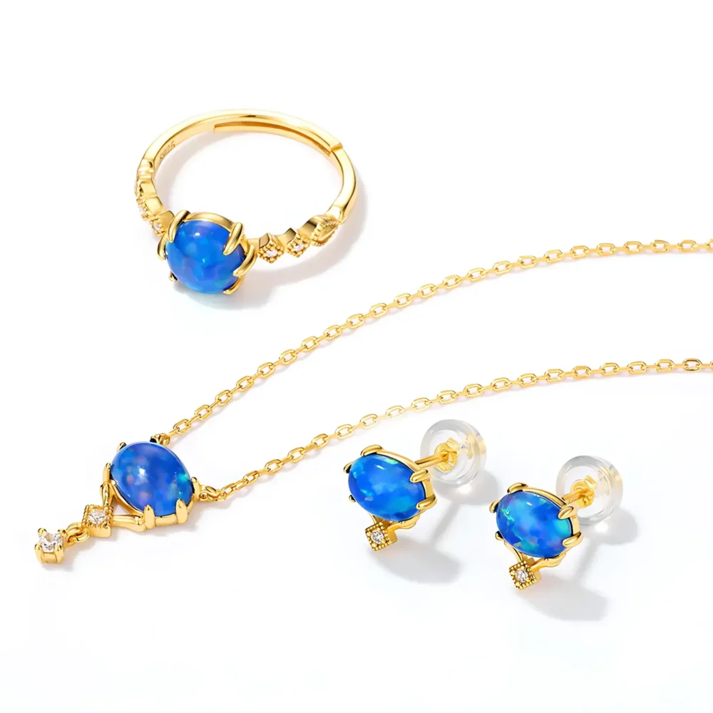 Blue Opal Fairytale Ring - Image 4