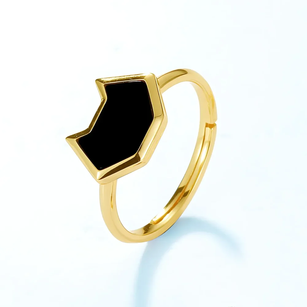Cat Onxy Ring - Image 3