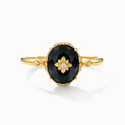 Vintage Oval Onyx Ring