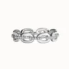 Moissanite Bold Chain Sliver Ring
