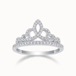 Crown Setting Moissanite Ring