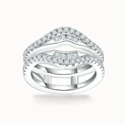 Moissanite Nested Ring