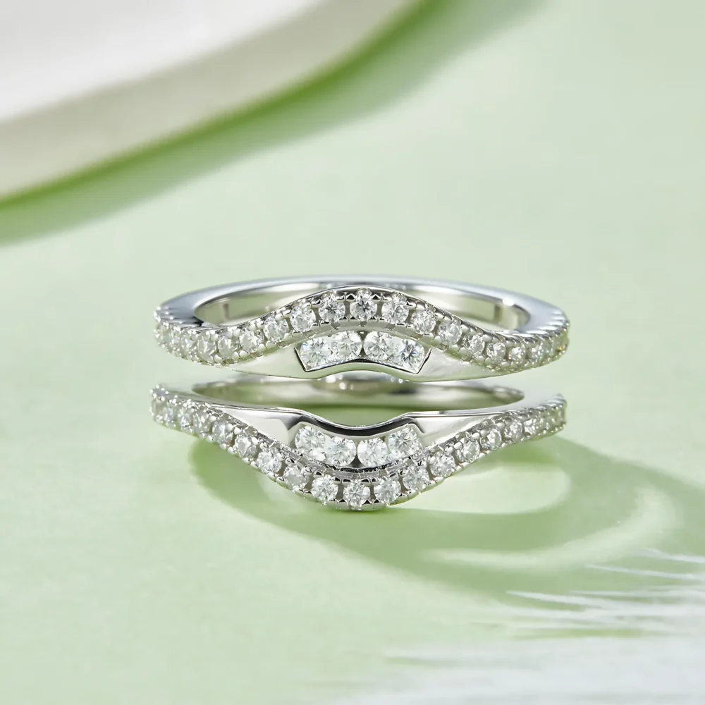 Moissanite Nested Ring - Image 4