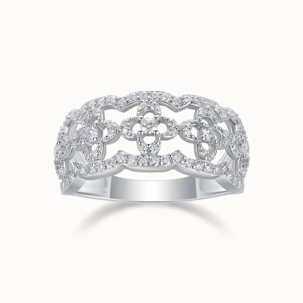 Triple Lace Moissanite Ring