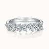 3.5mm Pear Half Eternity Ring
