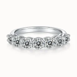 3.5mm Round Half Eternity Ring