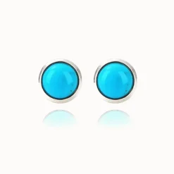 Round Turquoise Studs