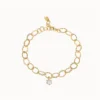 Moissanite Gold Chain Bracelet