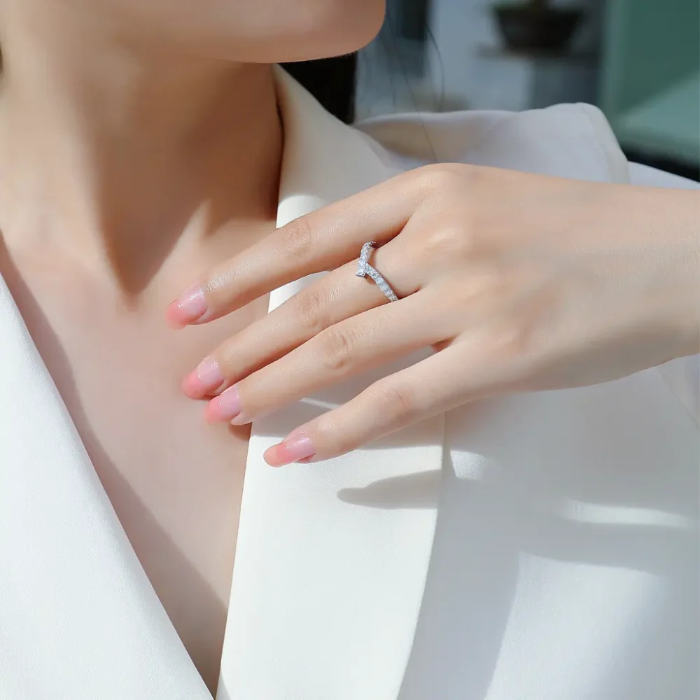 Bypass Half-Eternity Ring - Image 2