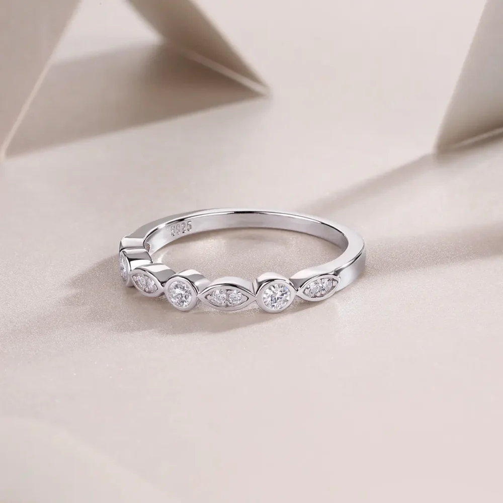 Devil's Eye Half Eternity Ring - Image 3
