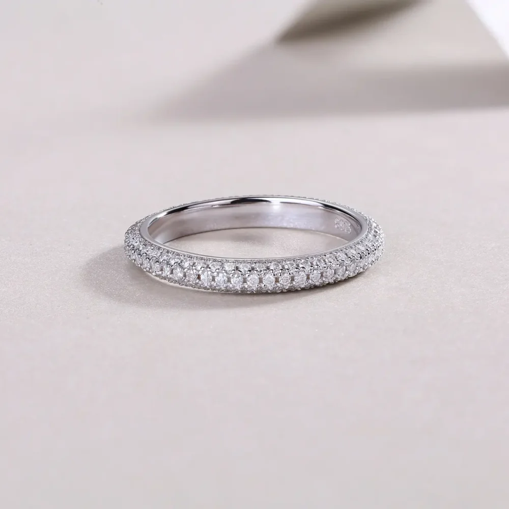 3mm Pave Eternity Ring - Image 4