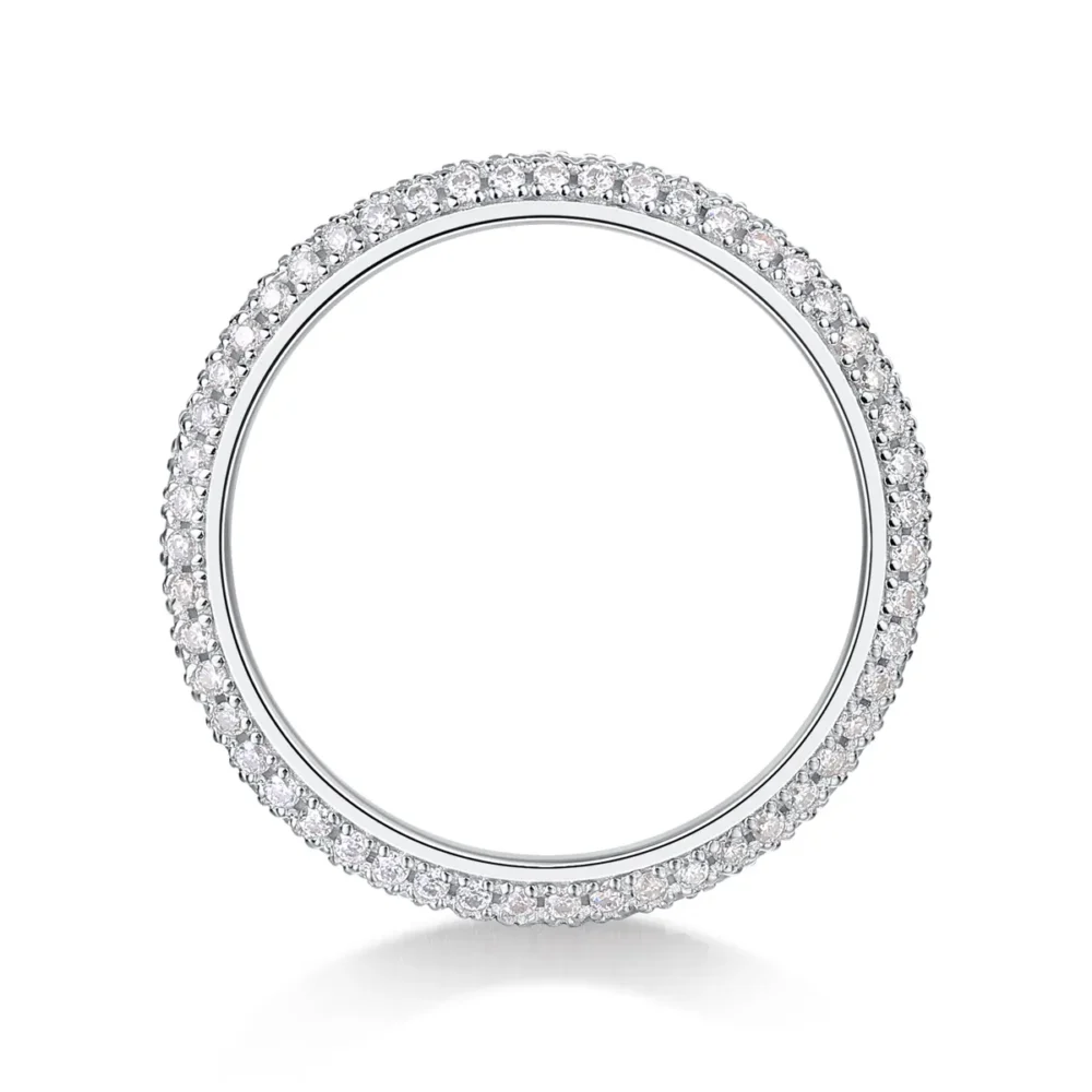 3mm Pave Eternity Ring - Image 6