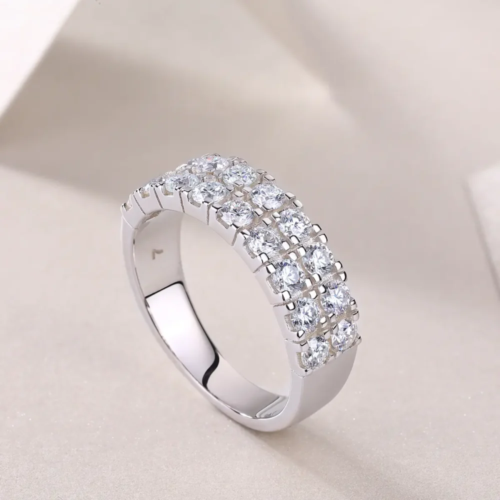 Daring Gleam Half Eternity Ring - Image 4