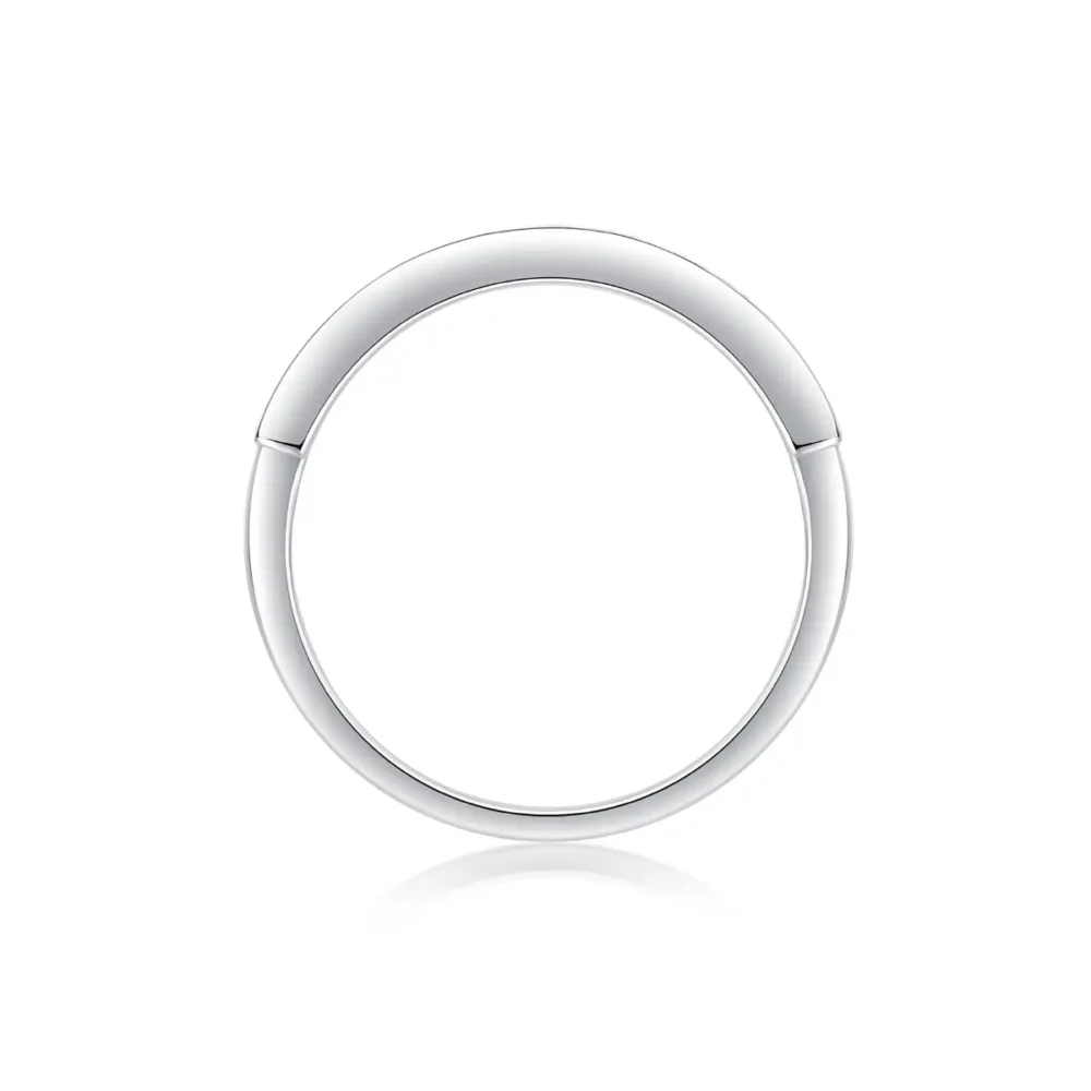 Moissanite Square-Set Eternity Ring - Image 5