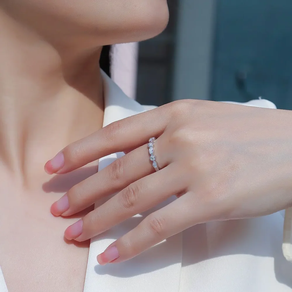 Devil's Eye Half Eternity Ring - Image 2