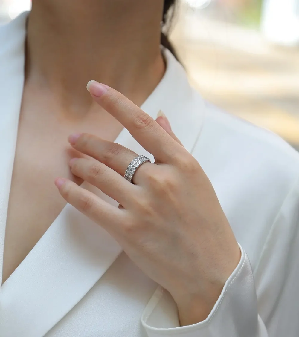 Daring Gleam Half Eternity Ring - Image 2