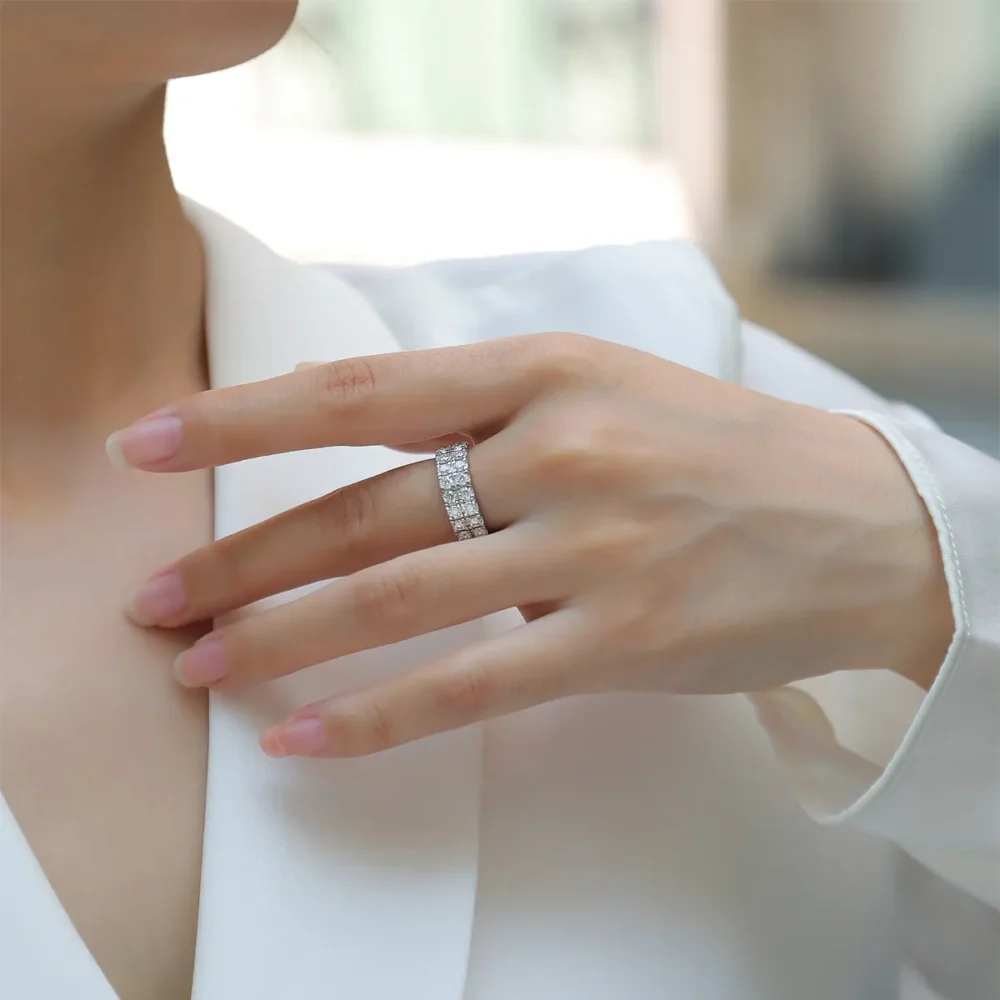 Daring Gleam Half Eternity Ring - Image 3
