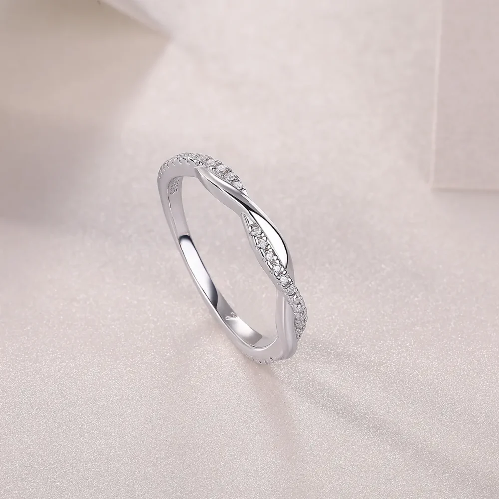 Petite Twist Eternity Ring - Image 5