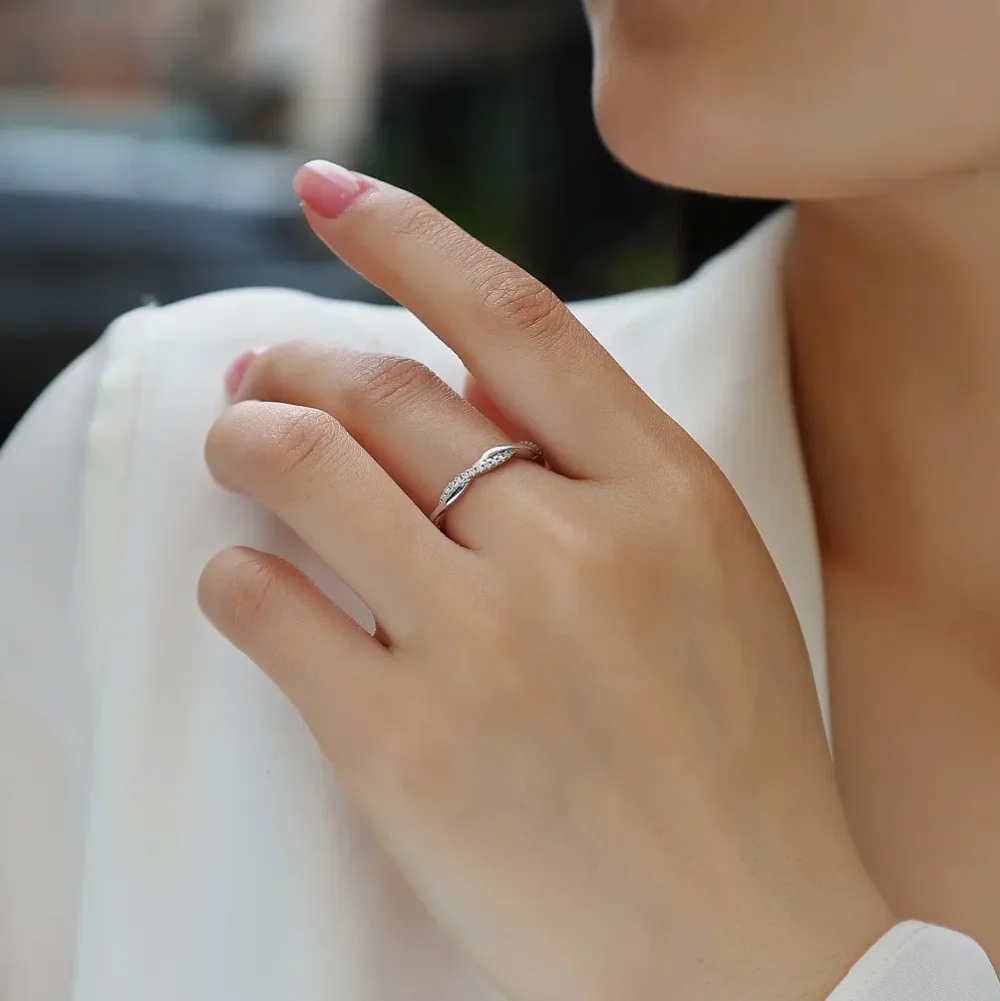 Petite Twist Eternity Ring - Image 2