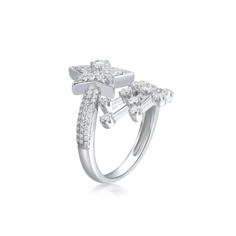 Starlit Path Moissanite Ring - Image 5